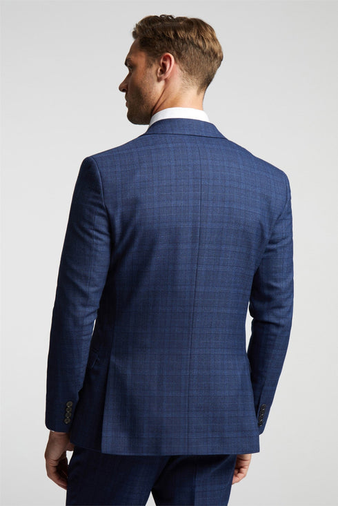 CANISJ-Suits-CANIS NAVY GRID CHECK REG JKT- Ted Baker Romania
